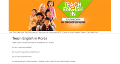 Desktop Screenshot of eslteacherrecruiter.com